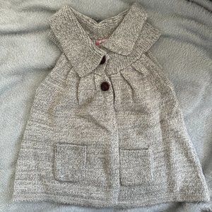 Like NEW Design History for Girls Grey Cardigan Sweater Sz 3T